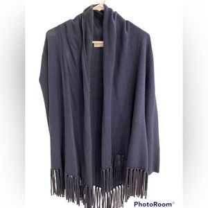 Bibelot fringe merino wool cardigan - like new